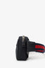 Gucci Black GG Monogram Coated Canvas Web Belt Bag