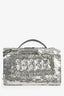 Alberta Ferreti Silver Sequin Crossbody