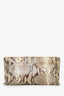 Prada Brown Python Leather Clutch