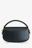Saint Laurent Black Box Leather Mini Voltaire Bag with Strap