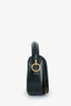 Saint Laurent Black Box Leather Mini Voltaire Bag with Strap