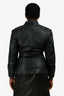 Mackage Leather Padded Shoulder Flare Jacket Size M