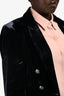 Veronica Beard Black Velvet Silver Button Blazer Size 12