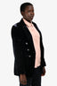 Veronica Beard Black Velvet Silver Button Blazer Size 12