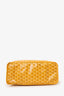 Goyard 2019 Yellow Goyardine Coated Canvas Reversible Anjou GM Tote With Pouch