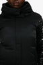 Pinko Black Sequinned Sleeves Puffer Jacket Size 8