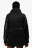 Pinko Black Sequinned Sleeves Puffer Jacket Size 8
