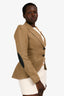 Smythe Beige Linen Blazer Size 10