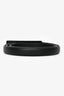 Moschino Couture Black Leather Thin Belt Size 46