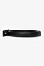 Moschino Couture Black Leather Thin Belt Size 46
