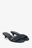 Prada Sport Vintage Denim Kitten Heel Sandals Size 38