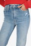 7 For All Mankind Blue Denim Ultra High Rise Dojo Jeans Size 24