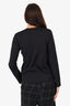 Comme des Garcons Black Buckle Detail Long Sleeve Top Size M