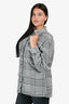 Lovers + Friends Grey Plaid Button Down Shirt Jacket Size XS