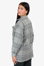 Lovers + Friends Grey Plaid Button Down Shirt Jacket Size XS
