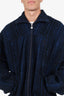 Balenciaga Unisex Blue/Navy Wool Zip Up Jacket Size 46