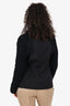Altuzarra Black Virgin Wool Knit Sleeve Single Breasted Blazer Size 40