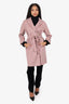 'S MaxMara Blush Pink Wool Belted Coat Size 4