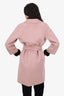 'S MaxMara Blush Pink Wool Belted Coat Size 4