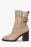 Stuart Weitzman Taupe Leather Heeled Boots Size 9
