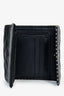 Pre-Loved Chanel™ 2018/19 Navy Chevron Lambskin Studded Compact Wallet