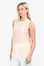 Dolce & Gabbana Pink Silk Sleeveless Top Size 44