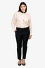 Brunello Cuccinelli Black Wool Tailored Slim Trousers Size 8