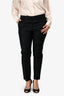 Brunello Cuccinelli Black Wool Tailored Slim Trousers Size 8