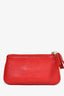 Gucci Red Leather Soho Key Pouch