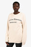 Gucci Cream Cotton 'Chateau Marmont' Sweatshirt Size L