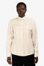 The Row Cream Silk Button Down 'Sila' Shirt Size 6