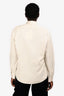 The Row Cream Silk Button Down 'Sila' Shirt Size 6