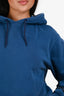 T By Alexander Wang Blue Logo Print Hoodie Size XS