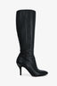 Gucci Black Leather Boots Size 37.5