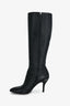 Gucci Black Leather Boots Size 37.5
