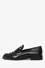 3.1 Phillip Lim Black Leather Studded Square Toe Loafers Size 37
