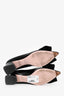 Roger Vivier Black Patent Crystal Bow Block Heels Size 37