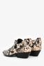 Rag & Bone Cream/Black Python Heeled Loafers Size 37