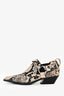 Rag & Bone Cream/Black Python Heeled Loafers Size 37