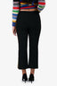 AREA Black Multicolour Bead Sides Pants Size 6