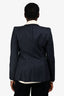 Alexander McQueen Navy Wool Pinstripe Blazer Size 42