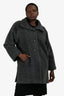 Max Mara Grey Alpaca/Wool Coat Size 6