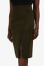 Sandro Olive Green Wool Pencil Skirt Size 3