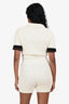 Fendi White/Black Knit Romper Size 38