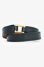 Hermès Black Leather 'Rivale' Double Tour Bracelet