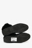 Louis Vuitton Black Suede Rabbit Fur Lined Platform Boots Est. Size 36.5