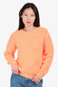 Kenzo Orange Knitted Crewneck Sweater Size S