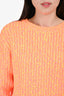 Kenzo Orange Knitted Crewneck Sweater Size S