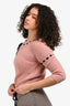 Miu Miu Pink Wool Stitch Detailed Sweater Size 38