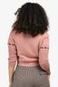 Miu Miu Pink Wool Stitch Detailed Sweater Size 38